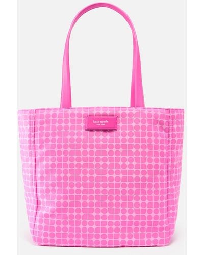 Kate Spade Noel Jacquard Large Tote Bag - Pink