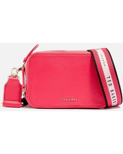 Ted Baker Stunna Leather Crossbody Bag - Pink