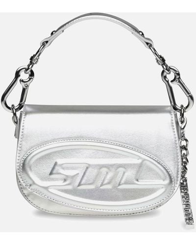 Steve Madden Bcinema Iridescent Faux Leather Shoulder Bag - White