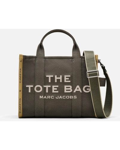Marc Jacobs The Medium Denim-jacquard Tote Bag - Green