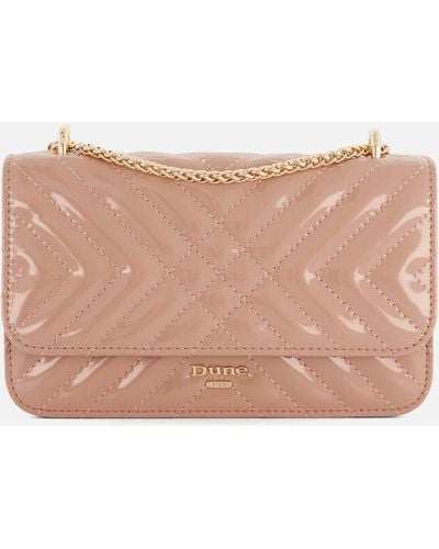 Dune Edorchie Quilted Faux Leather Shoulder Bag - Pink