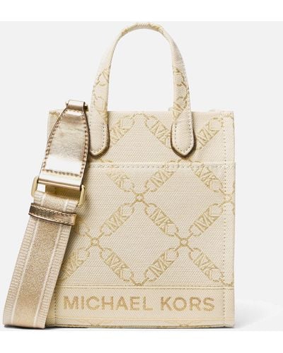 MICHAEL Michael Kors Gigi Xs Jacquard Tote Bag - Natural