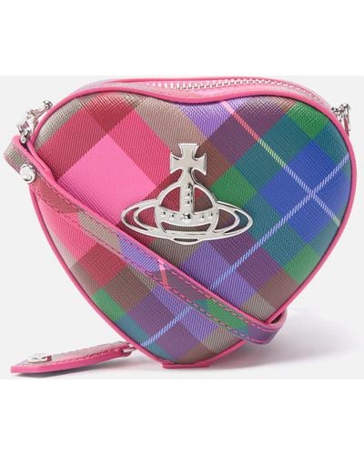 Vivienne Westwood Mini Heart Cross Body Bag - Pink