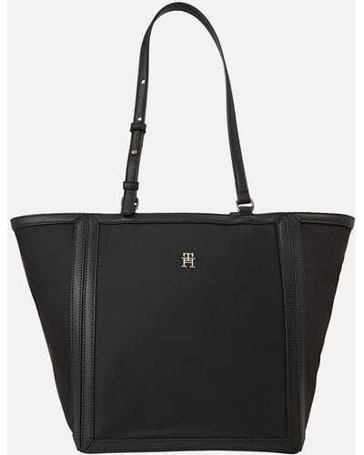 Tommy Hilfiger Essential Small Canvas Tote Bag - Black