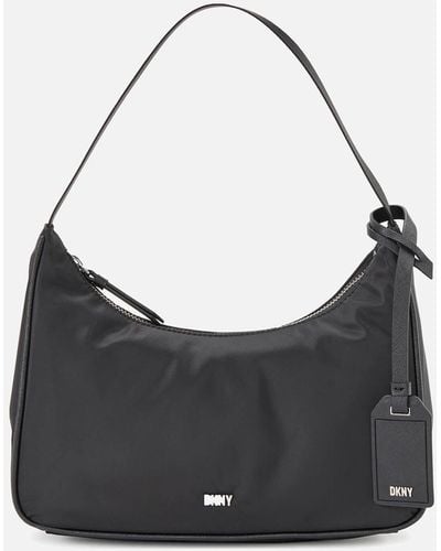 DKNY Casey Canvas Shoulder Bag - Black