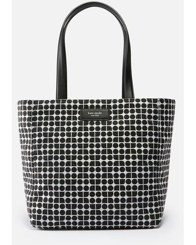 Kate Spade Noel Jacquard Large Tote Bag - Schwarz