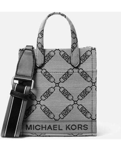 MICHAEL Michael Kors Gigi Xs Jacquard Tote Bag - Gray