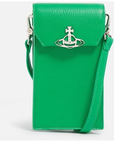 Vivienne Westwood Re-vegan Faux Leather Phone Bag - Green