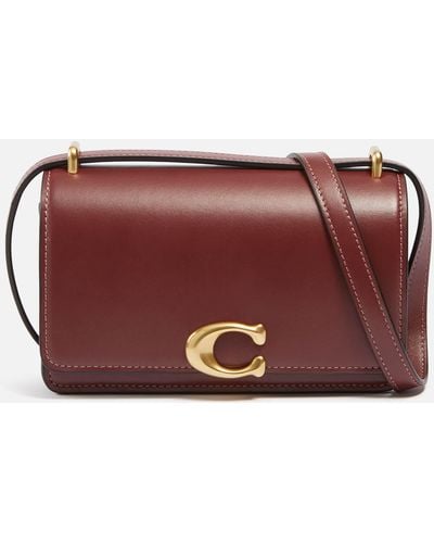 COACH Bandit Leather Crossbody Bag - Red