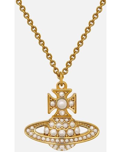 Vivienne Westwood Luzia Bas Relief Pendant Necklace - Metallic