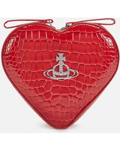 Vivienne Westwood Ella Heart Mini Backpack - Red