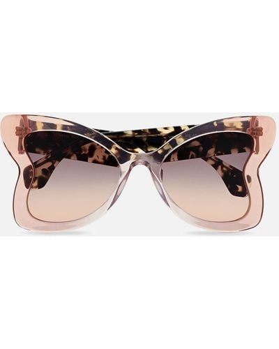 Vivienne Westwood Athalia Acetate Oversized Sunglasses - Black