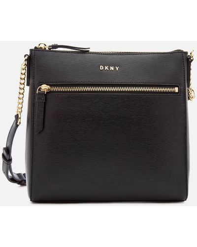DKNY Women's Bryant Top Zip Cross Body Bag - Black