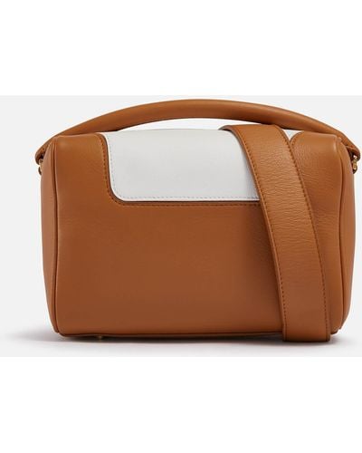 Elleme Treasure Two-tone Leather Bag - Brown