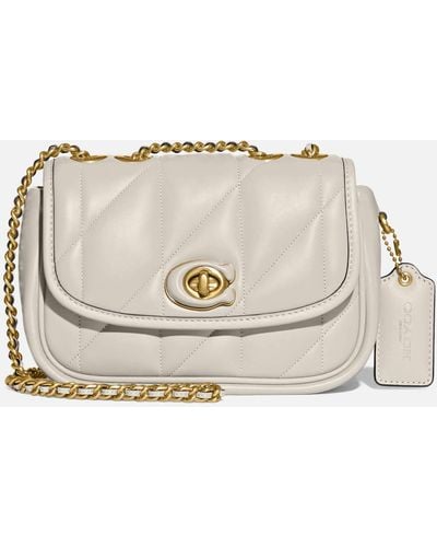 COACH Quilted Pillow Madison Shoulder Bag 18 - White