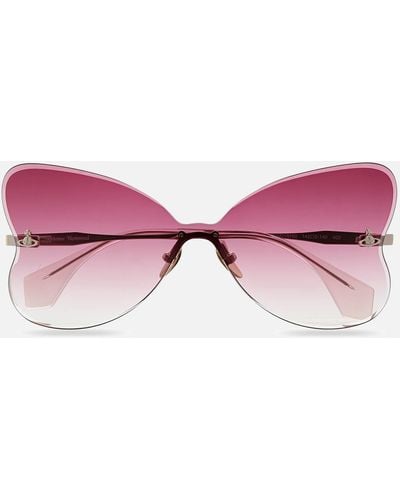Vivienne Westwood Yara Retro Metal Sunglasses - Pink
