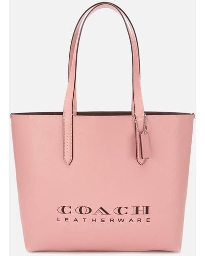 COACH Crossgrain Leather 195 Tote Bag - Pink