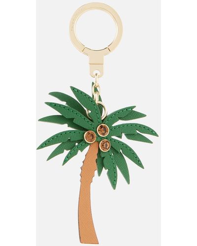 Kate Spade Leather Palm Tree Keychain - Green
