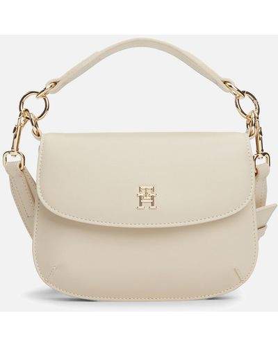 Tommy Hilfiger Chic Faux Leather Crossbver Bag - Natural