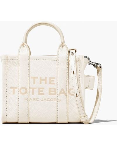 Marc Jacobs The Leather Micro Tote Bag - White