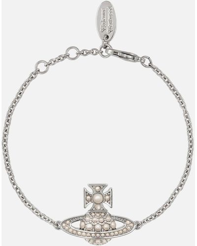 Vivienne Westwood Luzia Bas Relief Silver-tone Bracelet - Metallic