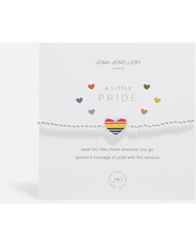 Joma Jewellery A Little Pride Silver-plated Bracelet - White