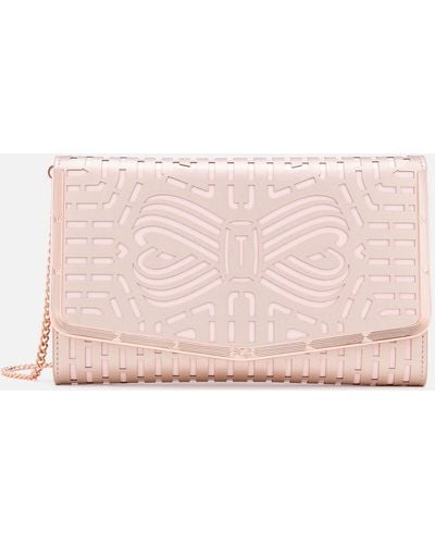 Ted Baker Bree Cut Out Bow Clutch Bag - Pink