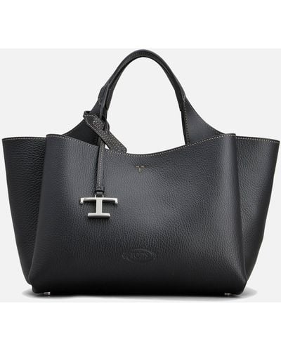 Tod's Apa 2 Mini Leather Tote Bag - Black