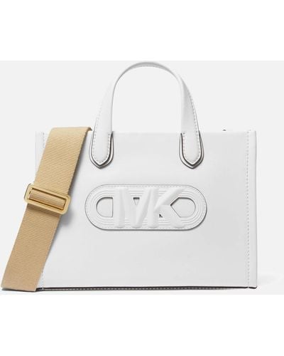 MICHAEL Michael Kors Gigi Small Leather Messenger Bag - White