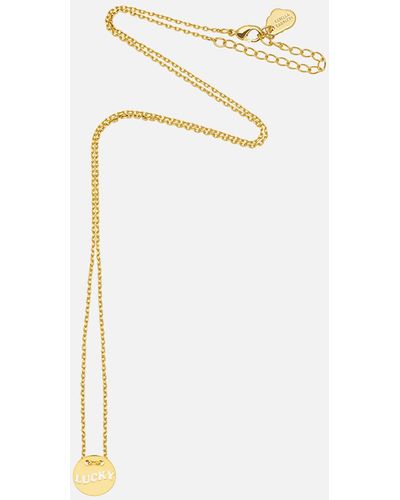 Estella Bartlett Gold-plated Lucky Cut Out Disc Necklace - Metallic