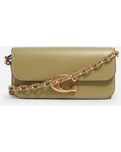 COACH Luxe Idol 23 Leather Bag - Natural