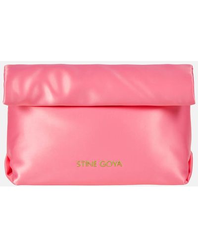 Stine Goya Paris Satin Clutch Bag - Pink