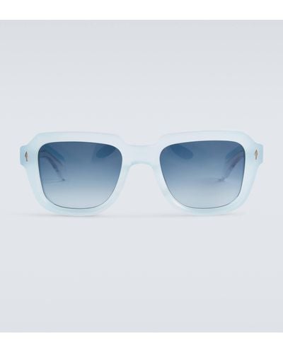 Jacques Marie Mage Taos Square Sunglasses - Blue