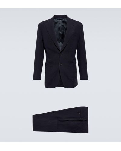 Thom Sweeney Linen Suit - Blue