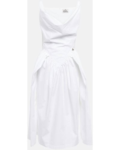 Vivienne Westwood Sunday Cotton Midi Dress - White