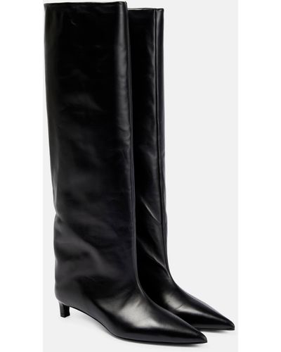 Jil Sander Leather Knee-high Boots - Black