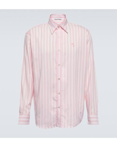 Acne Studios Striped Shirt - Pink