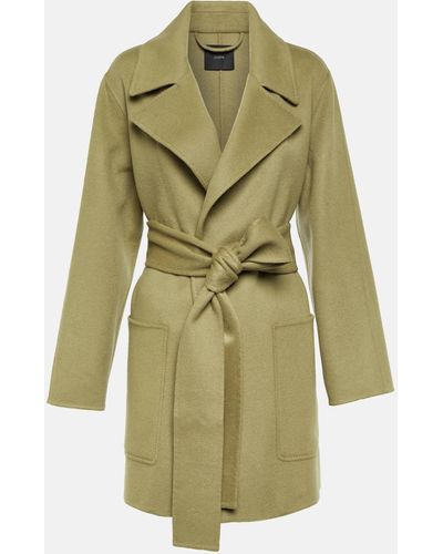 JOSEPH Clemence Wool And Cashmere Jacket - Green