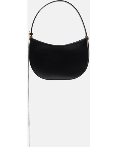 Magda Butrym Vesna Embellished Leather Shoulder Bag - Black