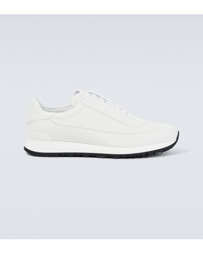 John Lobb Foundry Ii Leather Low-top Sneakers - White