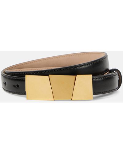 Khaite Axel Leather Belt - Natural
