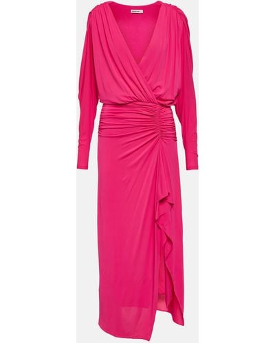 Jonathan Simkhai Ellie Ruched Maxi Dress - Pink