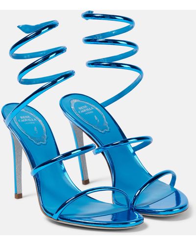 Blue Sandal heels for Women | Lyst Canada