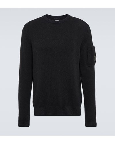 C.P. Company Fleece Sweater - Black
