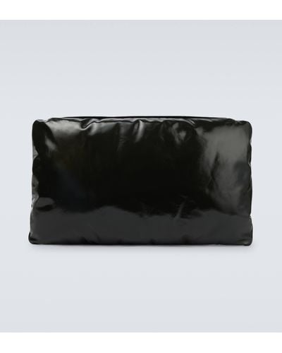 Bottega Veneta Puffy Large Leather Portfolio - Black