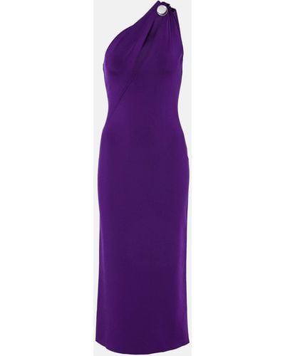 Galvan London Skye Embellished Midi Dress - Purple