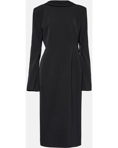 Acne Studios Dadress High-neck Midi Dress - Black
