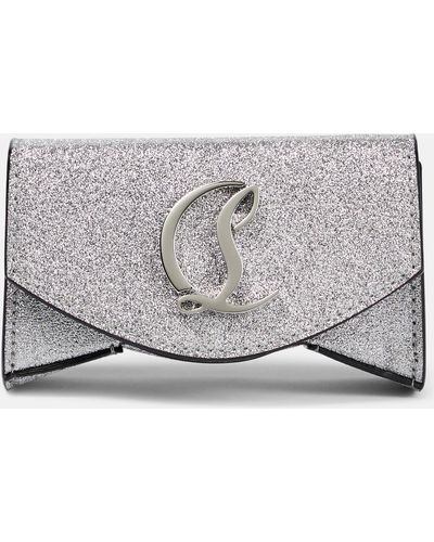 Christian Louboutin Loubi54 Mini Glitter Shoulder Bag - Metallic