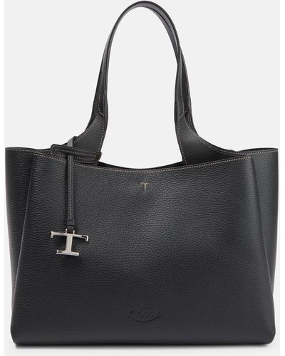 Tod's Leather Tote Bag - Black