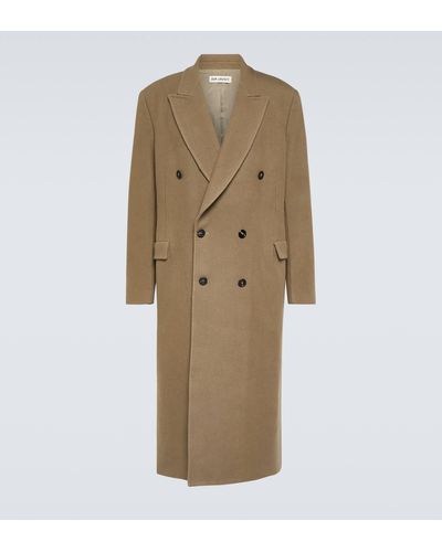 Our Legacy Extended Whale Wool-blend Coat - Natural